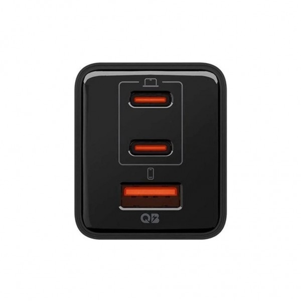 Зарядний пристрій Spigen 2xUSB-C PD + 1xUSB 47W black (ACH09465)