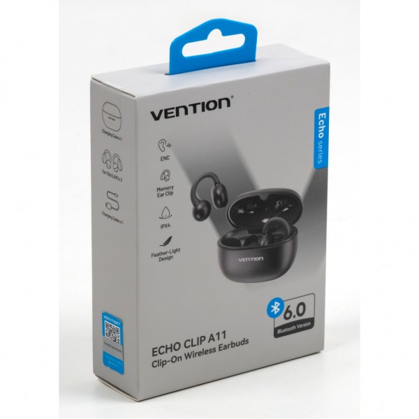 Навушники Vention Echo Clip A11 Black (NBWB0-ID)