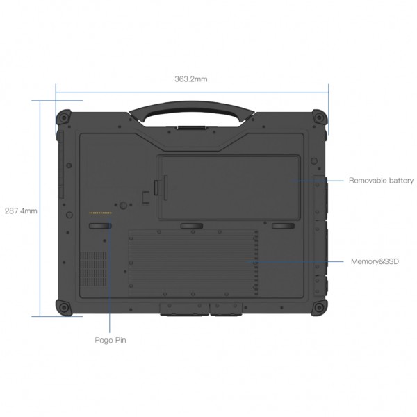 Ноутбук Vinga Scout X14A (X14A-1235161024B)