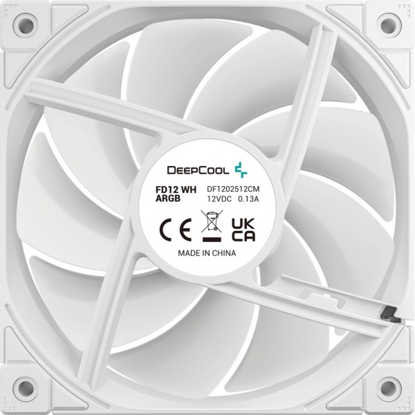 Кулер до корпусу Deepcool FD12 ARGB WH (R-FD12-WHAPN1-G)