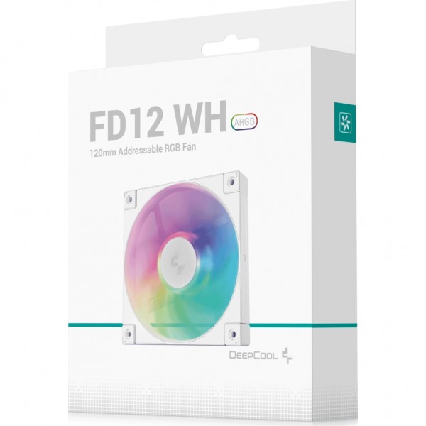 Кулер до корпусу Deepcool FD12 ARGB WH (R-FD12-WHAPN1-G)