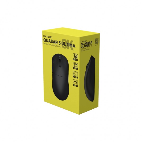 Мишка Hator Quasar 3 Ultima 8K Wireless/Bluetooth/USB Black (HTM762)