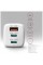 Зарядний пристрій AXAGON 1xUSB + 2xUSB-C 65W QC4+ PD3.0 PPS white (ACU-DPQ65W)
