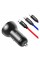 Зарядний пристрій Baseus Digital Display Dual USB 4.8A Car Charger 24W+Three Primary Colors 3-in-1 Cable 1.2m (TZCCBX-0G)