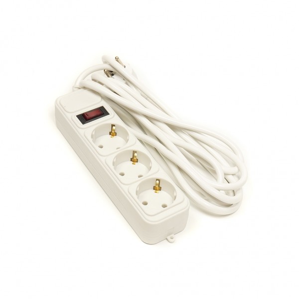 Мережевий фільтр живлення PowerPlant 1.8 м, 3 розетки, евростандарт (JY-1054/1.8) (PPSA10M18S3)