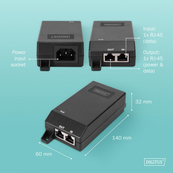 Адаптер PoE Digitus DN-95103-3