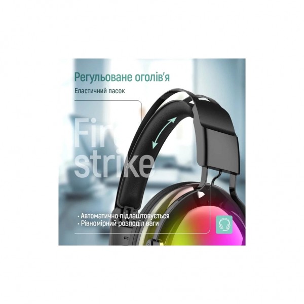 Навушники ColorWay Firestrike RGB Black (CW-HPG04BK)