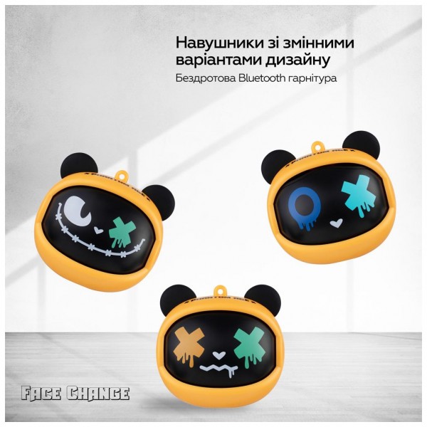 Навушники XoKo G05-face changing TWS Yellow-Black (G05-YEBK)