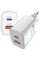 Зарядний пристрій Sigma 1xUSB-C PD33W + 1xUSB QC3.0 GaN X-power PS33-01 white (4827798527719)
