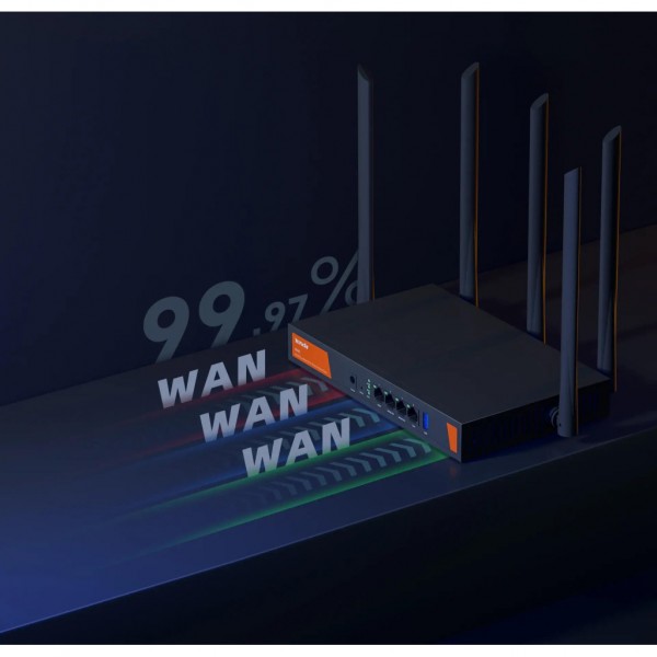 Маршрутизатор Tenda Маршрутизатор TENDA W30E Hotspot AX3000 4xGE (1xGE WAN, 2xGE LAN/WAN, 1xGE LAN) (W30E)