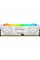 Модуль пам'яті для комп'ютера DDR5 48GB (2x24GB) 8000 MHz Renegade RGB White/Silver Kingston Fury (ex.HyperX) (KF580C38RWAK2-48)