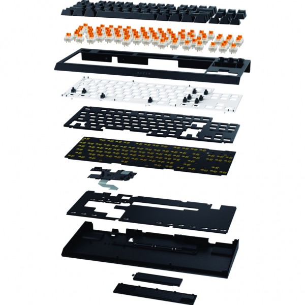 Клавіатура Razer BlackWidow V4 Low-Profile TKL Wireless/Bluetooth/USB Green switch UA Black (RZ03-05450500-R3M1)