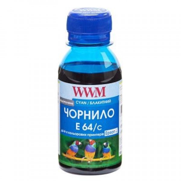 Чорнило WWM EPSON L110/L210/L355 100g Cyan (E64/C-2)