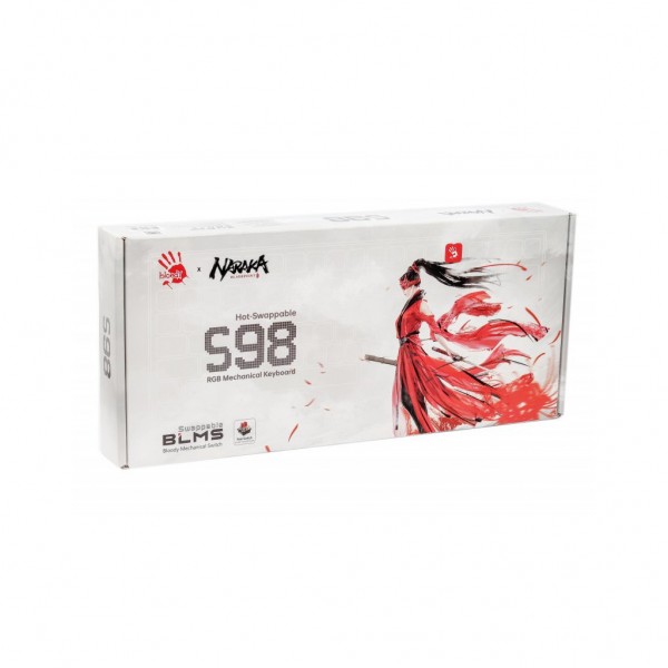 Клавіатура A4Tech Bloody S98 RGB Red Switch USB Naraka (4711421000383)
