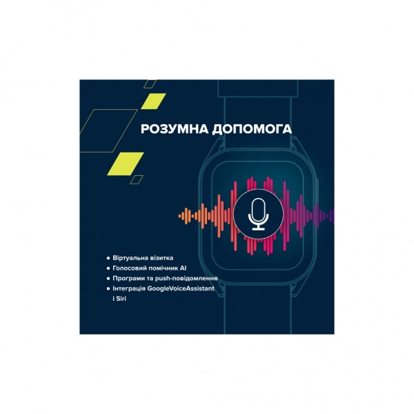 Смарт-годинник Canyon Chatter SW-58 BT-CALL Black Green (CNS-SW58BG)