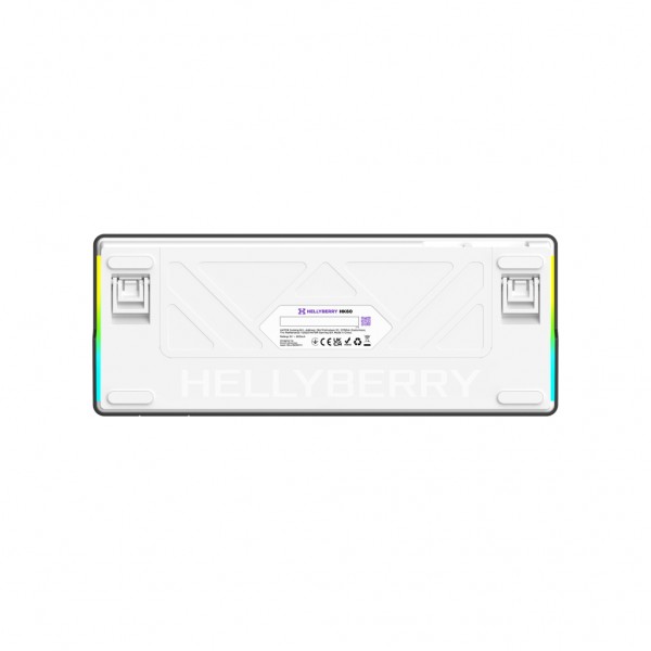 Клавіатура Hator Hellyberry HK60 Mechanical Linear RGB USB UA White/Violet (HK60)