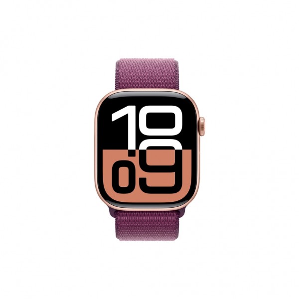 Смарт-годинник Apple Watch Series 10 GPS 46mm Rose Gold Aluminium Case with Plum Sport Loop (MWWV3QH/A)