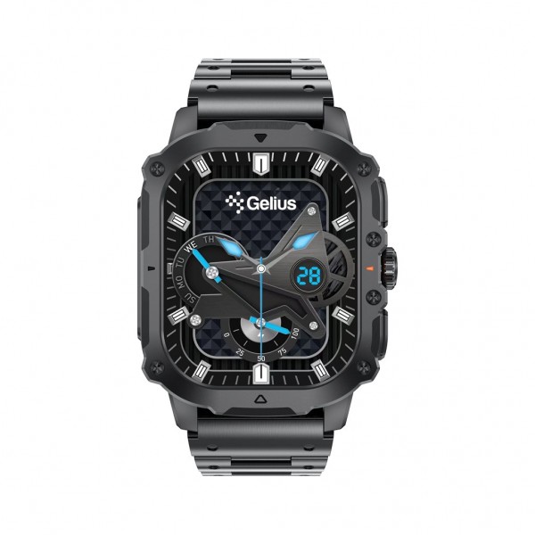 Смарт-годинник Gelius Tactical Heavy (GP-SW016) Black Chrome (2099901019097)
