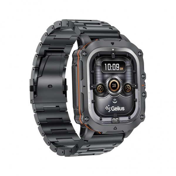 Смарт-годинник Gelius Tactical Heavy (GP-SW016) Black Chrome (2099901019097)