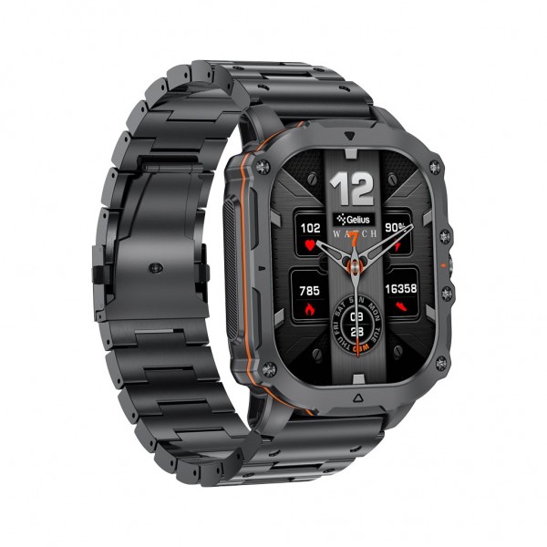 Смарт-годинник Gelius Tactical Heavy (GP-SW016) Black Chrome (2099901019097)