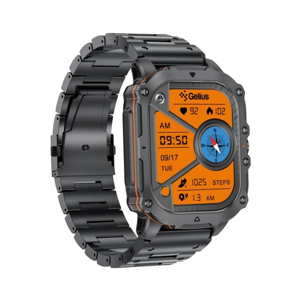 Смарт-годинник Gelius Tactical Heavy (GP-SW016) Black Chrome (2099901019097)