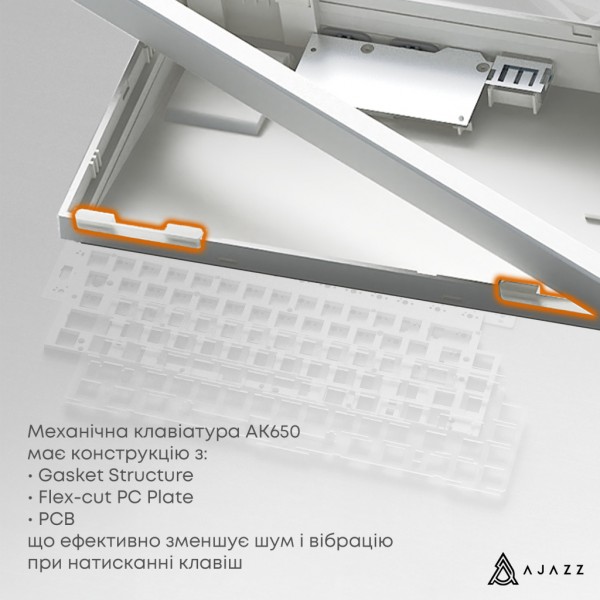 Клавіатура Ajazz AK650 Day Dream Switch Gradient USB UA Black (AK650-DD-BG)