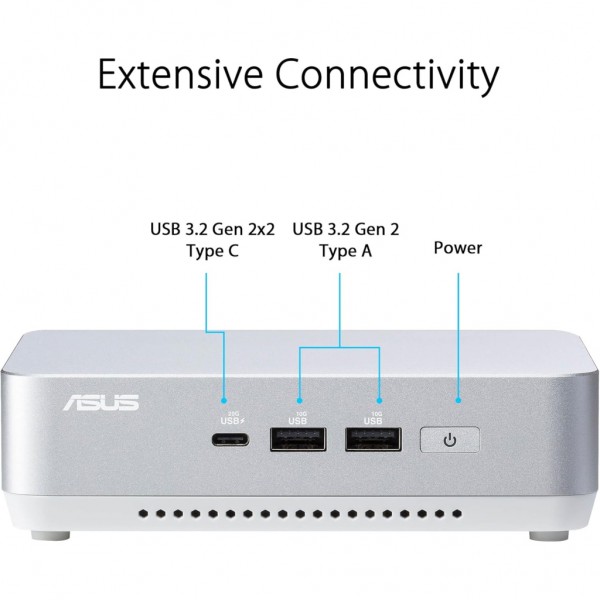 Комп'ютер ASUS NUC 14 Pro+ RNUC14RVSU900002I Kit(L6) / Ultra 9 185H, M.2 22x80 NVMe; 22x42 NVMe (90AR0051-M000J0)