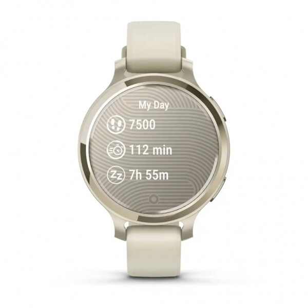 Смарт-годинник Garmin Lily 2 Active, Lunar Gold/Bone, Silicone, (010-02891-00)