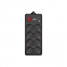 Мережевий фільтр живлення REAL-EL RS-PROTECT 805 3m, black (EL122300043)