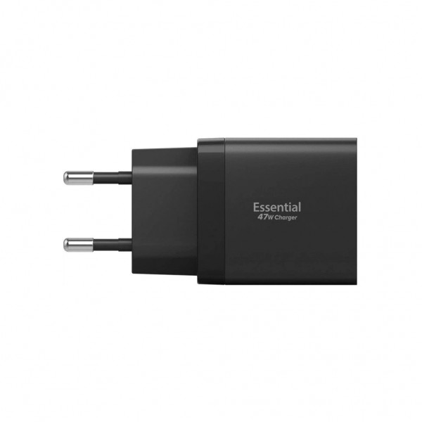 Зарядний пристрій Spigen 2xUSB-C PD 47W black (ACH09457)