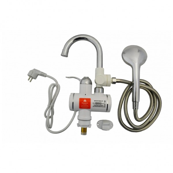 Проточний водонагрівач Grunhelm EWH-1X-3FSH-LED