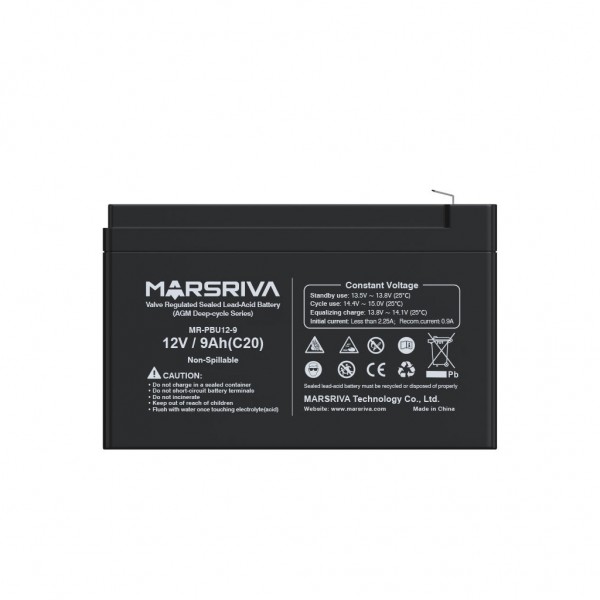 Батарея до ДБЖ Marsriva 12V 9Ah (MR-PBU12-9)