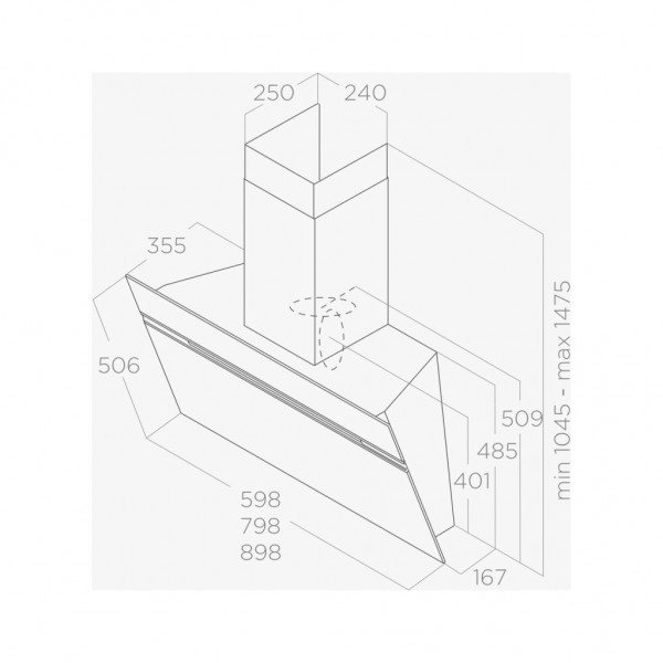 Витяжка кухонна Elica STRIPE BL/A/60