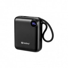 Батарея універсальна Sandberg 10000mAh PD/3.1/20W, QC/3.0, USB-C In/Out, with 2 cables USB-C (421-26)