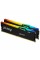 Модуль пам'яті для комп'ютера DDR5 16GB (2x8GB) 5600 MHz Beast RGB Kingston Fury (ex.HyperX) (KF556C40BBAK2-16)