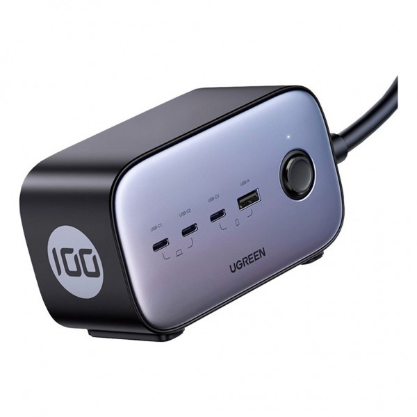Зарядний пристрій UGREEN 4xUSB 100W Nexode Pro (3хUSB-C+USB-A+2хSchuko) CD270 (60167)