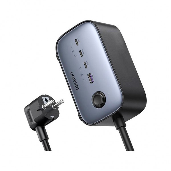 Зарядний пристрій UGREEN 4xUSB 100W Nexode Pro (3хUSB-C+USB-A+2хSchuko) CD270 (60167)