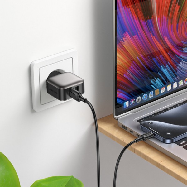 Зарядний пристрій BOROFONE 2xUSB BAS51A black (6941991116100)