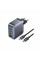 Зарядний пристрій Vention 3xUSB-C PD100W + 1xUSB QC3.0 30W GaN + cable USB-C to USB-C 1.0m gray (TZ-FETH0-EU)