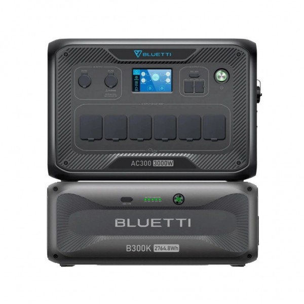 Зарядна станція BLUETTI PowerOak AC300 3000W + B300K 2764.8Wh (AC300+B300K)