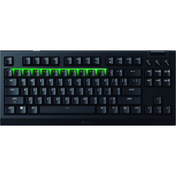 Клавіатура Razer BlackWidow V4 Low-Profile TKL Wireless/Bluetooth/USB Orange switch UA Black (RZ03-05450700-R3M1)