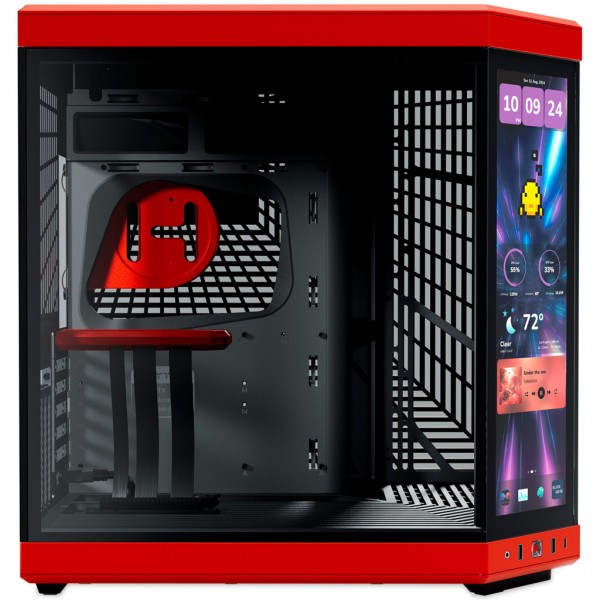 Корпус для ПК Hyte Y70 Touch Infinite Black-Red (CS-HYTE-Y70TTI-RB)