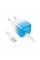 Зарядний пристрій HOCO C101A USB-C PD20W + cable USB-C to USB-C Ice Blue (6931474769398)