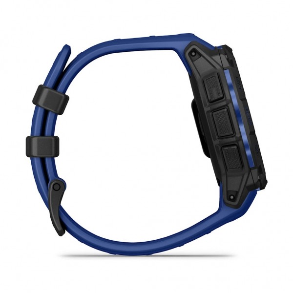 Смарт-годинник Garmin Instinct 3, 45mm, AMOLED, Black with Bolt Blue Band, GPS смарт-годинник (010-02936-03)