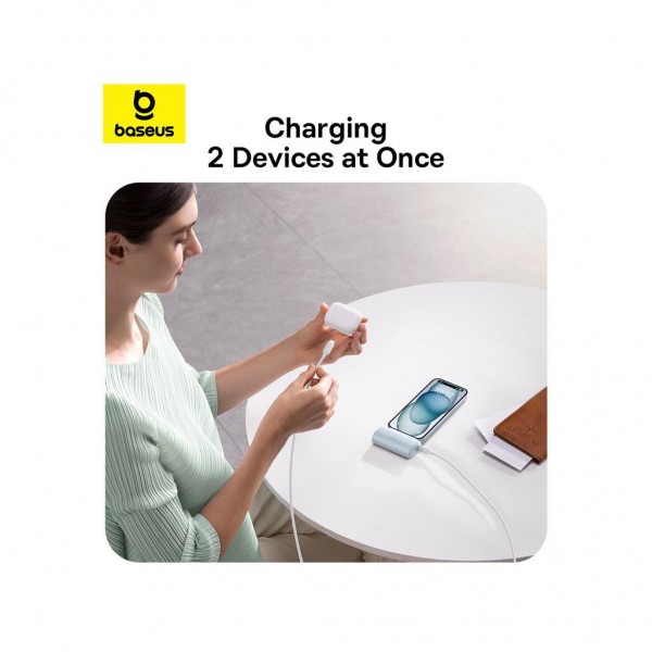 Батарея універсальна Baseus Compact 4900mAh 20W Lightning, White (PPWC05I) (P10068304212-00)