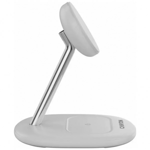 Зарядний пристрій Canyon wireless charger WCS-205 15W Qi2 2in1 w/o adapter White (CNS-WCS205WW/A)