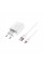 Зарядний пристрій BOROFONE BA21A Long Journey USB QC3.0 + cable USB to USB-C 18W White (6931474702487)