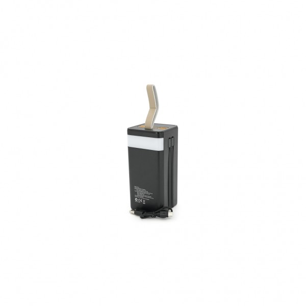 Батарея універсальна Linkage 50000mAh, Solar, 22.5W, cables Туре-С+Lighting, Black (LKP-47)