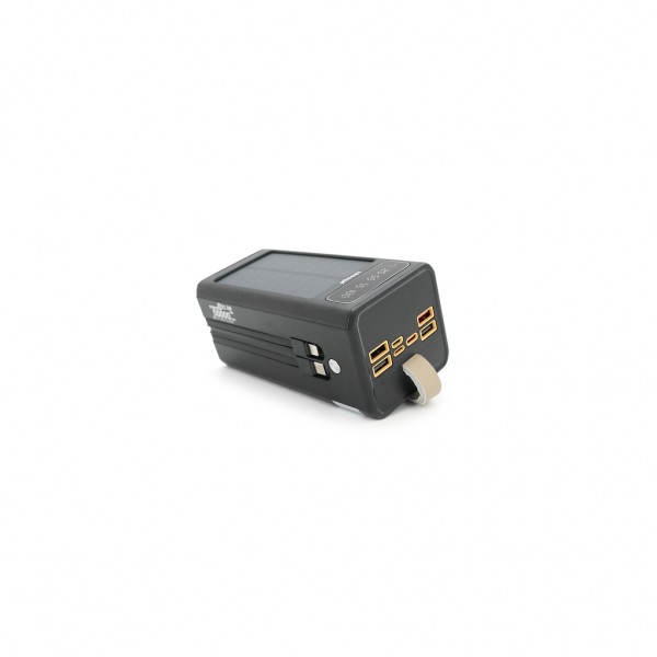 Батарея універсальна Linkage 50000mAh, Solar, 22.5W, cables Туре-С+Lighting, Black (LKP-47)