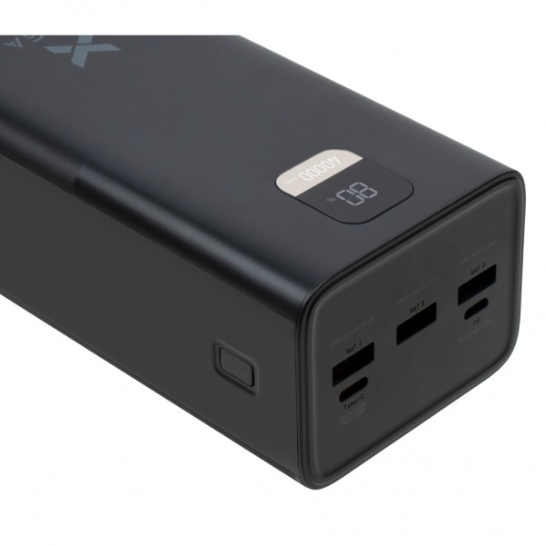 Батарея універсальна Vinga 40000 mAh 22.5W Display Black (VPBB4022)